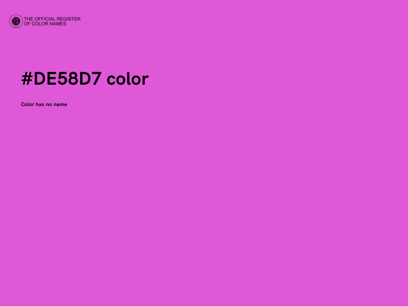 #DE58D7 color image
