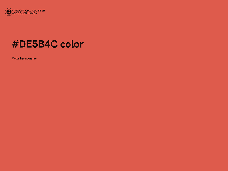 #DE5B4C color image