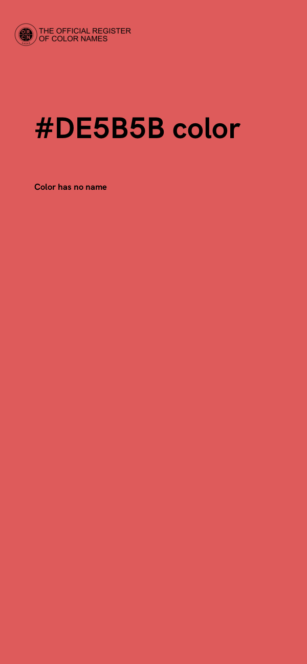#DE5B5B color image