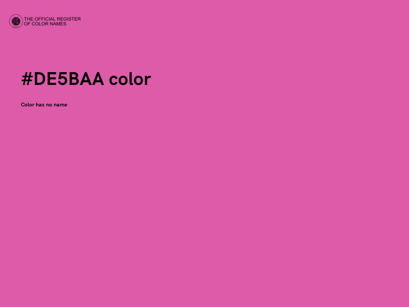 #DE5BAA color image