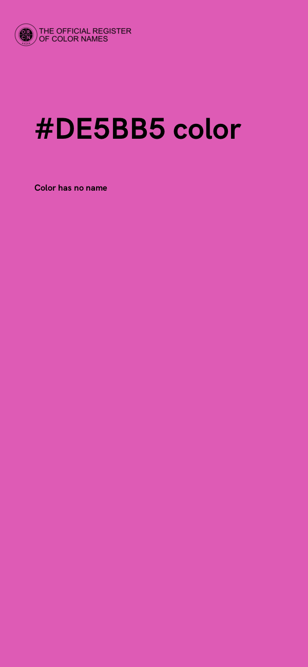 #DE5BB5 color image