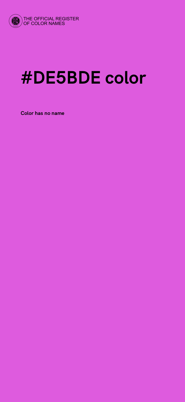 #DE5BDE color image