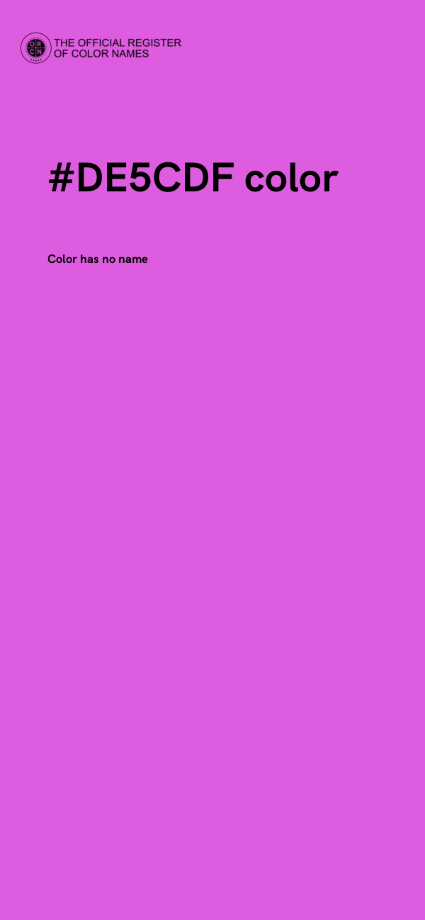 #DE5CDF color image