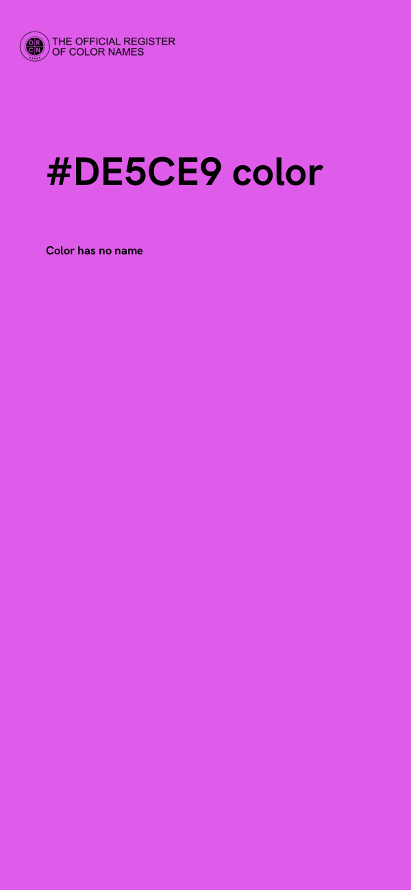 #DE5CE9 color image