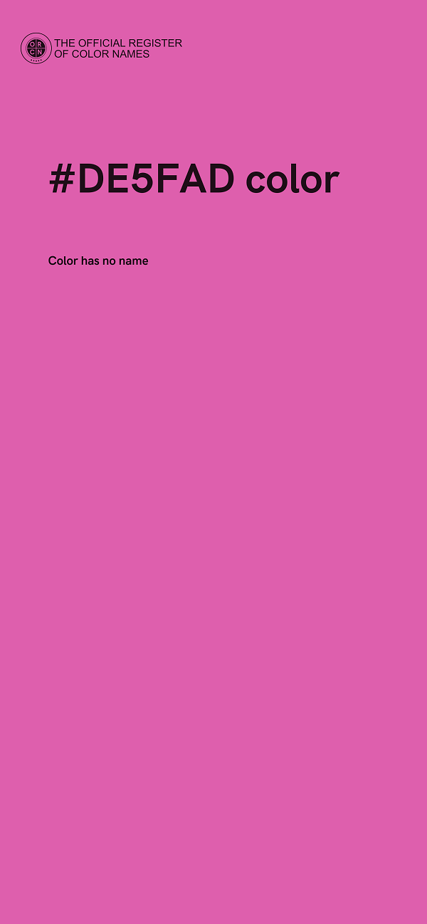 #DE5FAD color image