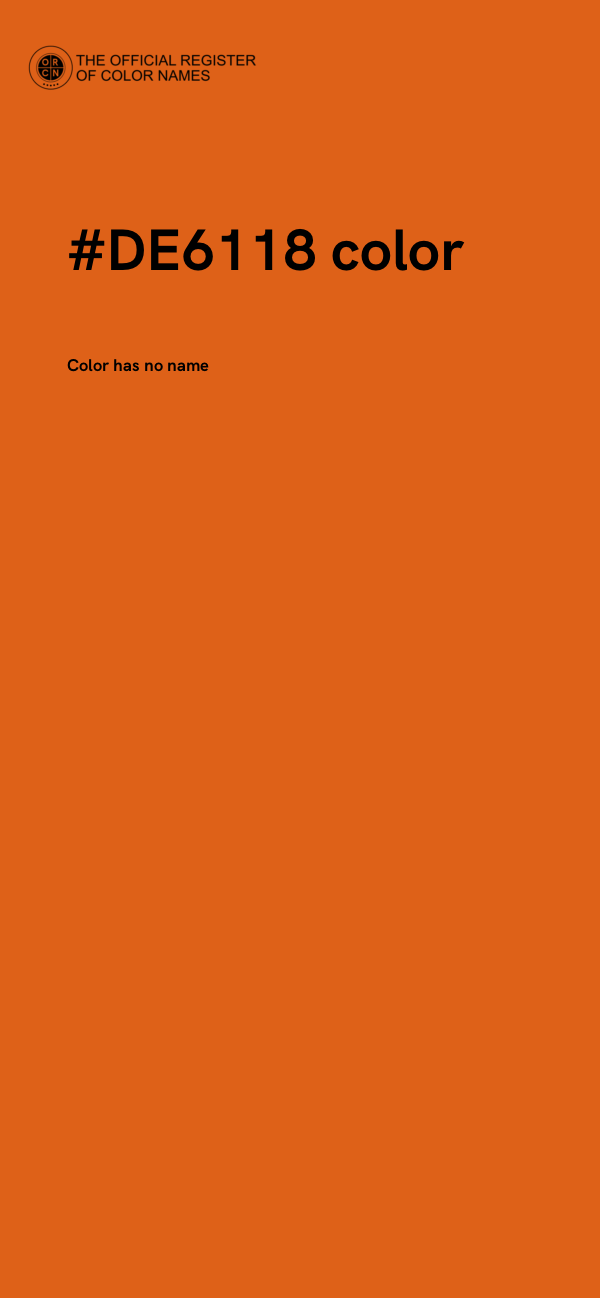 #DE6118 color image