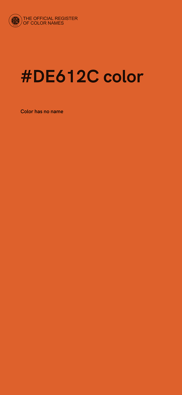 #DE612C color image