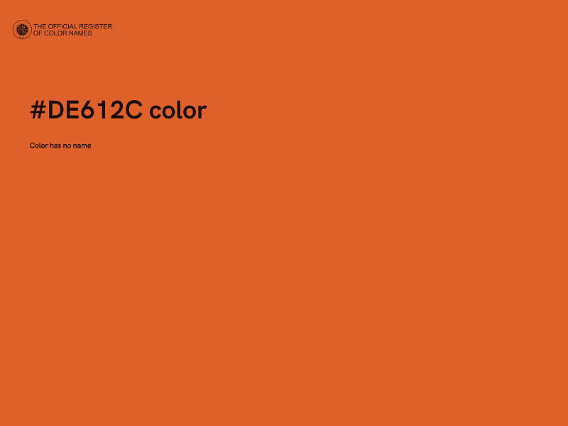 #DE612C color image