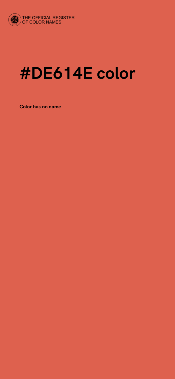 #DE614E color image