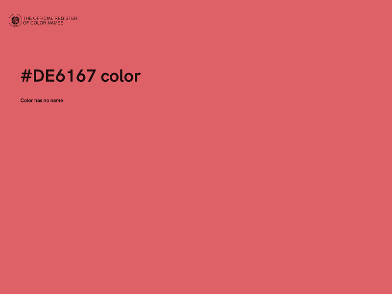 #DE6167 color image