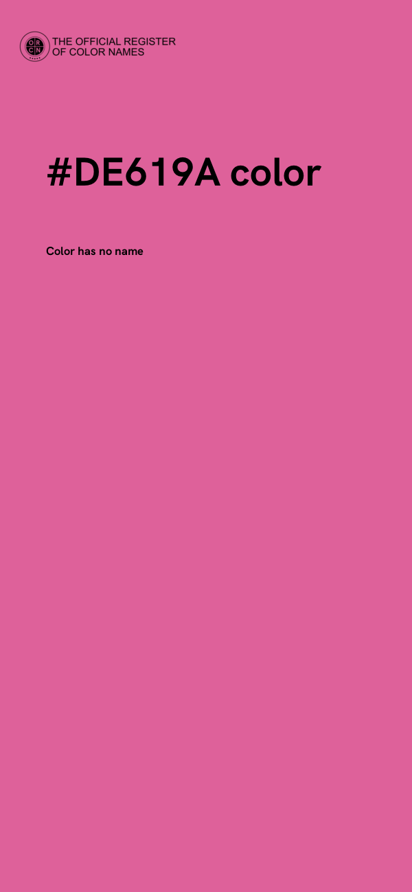 #DE619A color image