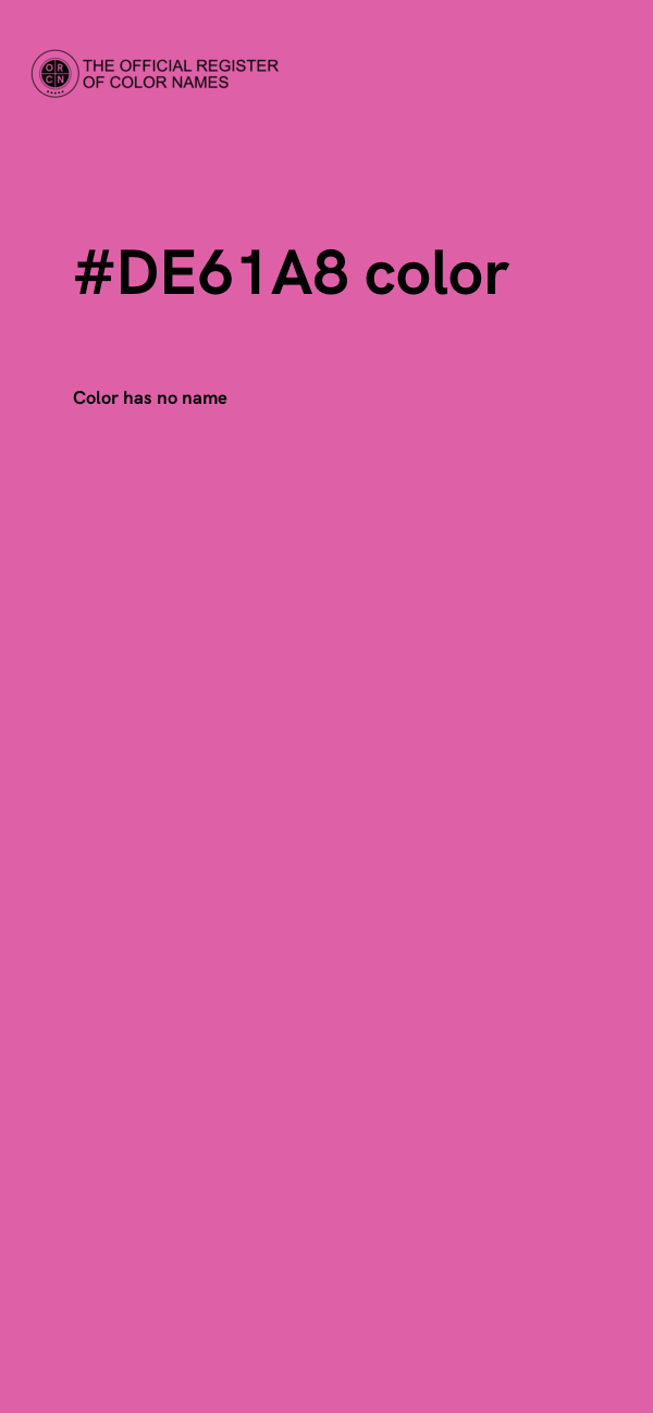 #DE61A8 color image