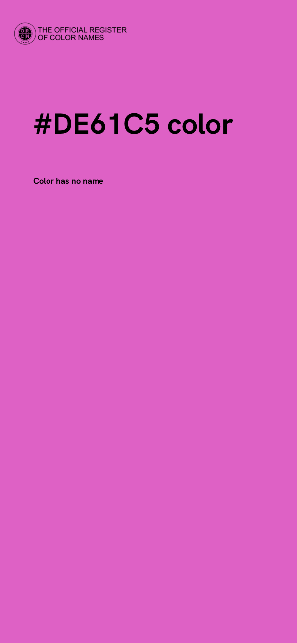 #DE61C5 color image