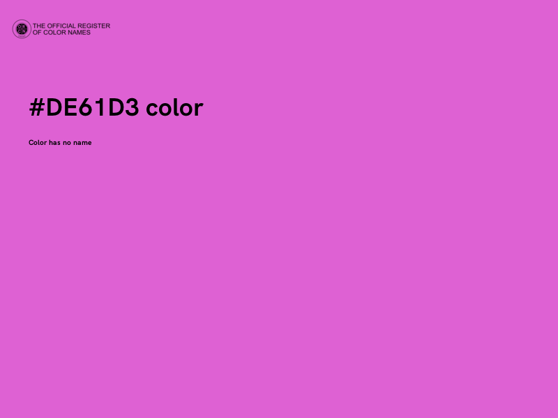 #DE61D3 color image