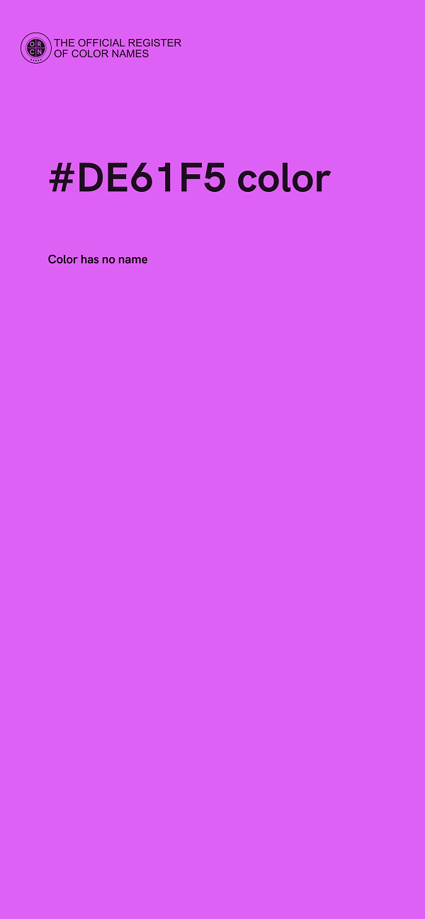 #DE61F5 color image