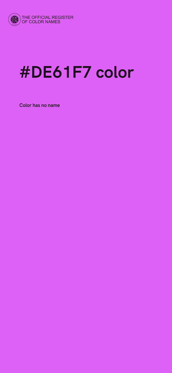 #DE61F7 color image