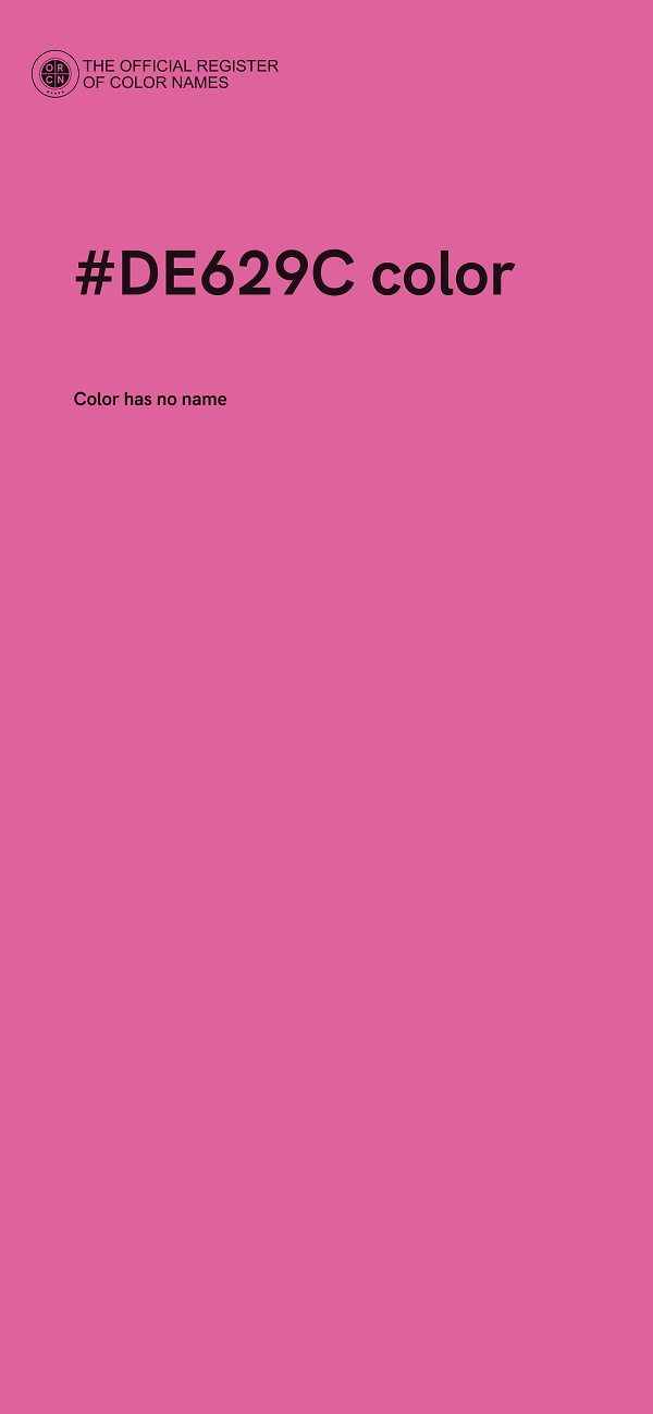 #DE629C color image