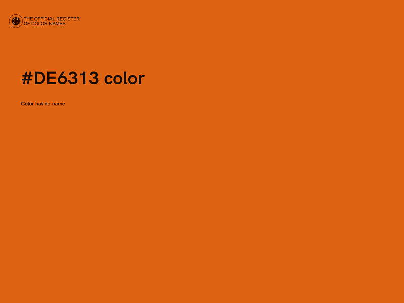 #DE6313 color image