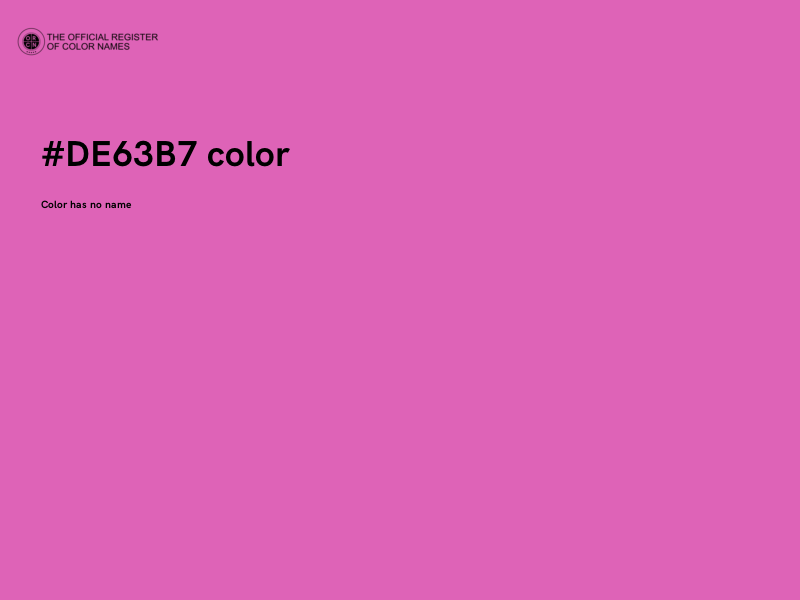 #DE63B7 color image
