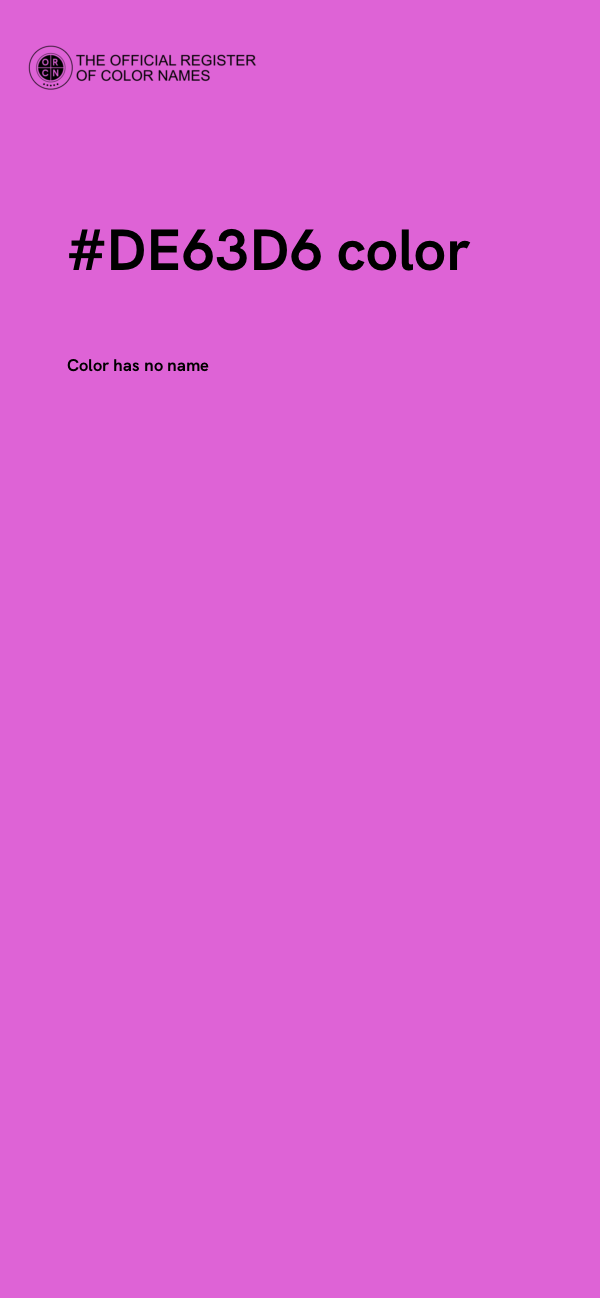 #DE63D6 color image