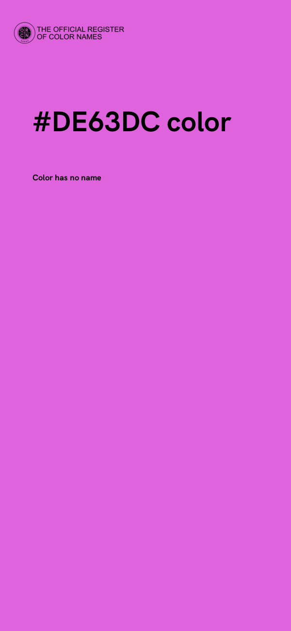 #DE63DC color image