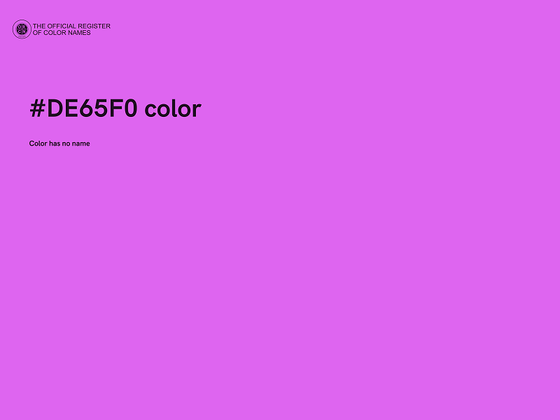 #DE65F0 color image