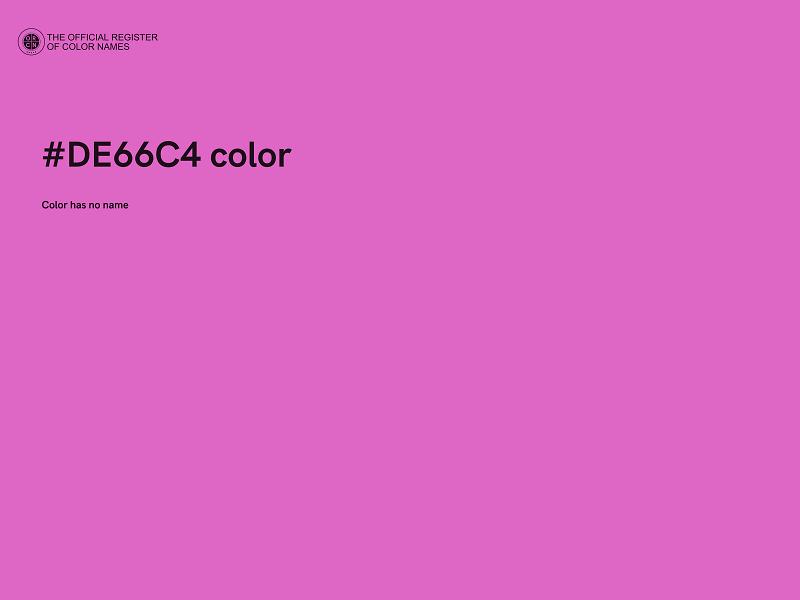 #DE66C4 color image