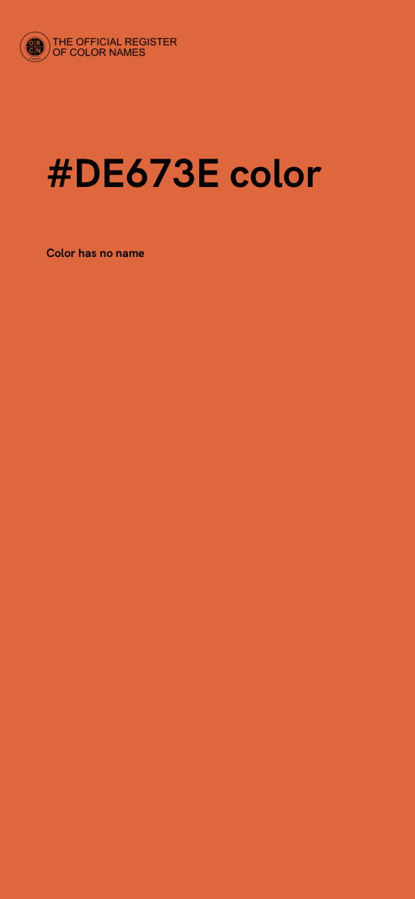#DE673E color image