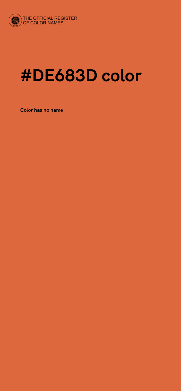 #DE683D color image