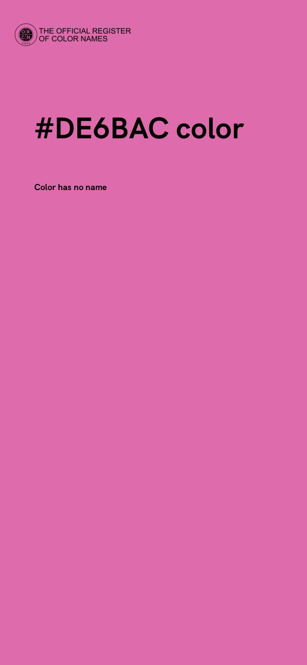 #DE6BAC color image