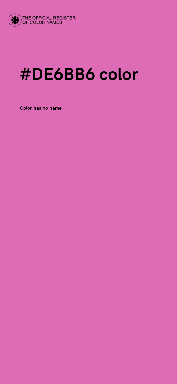 #DE6BB6 color image