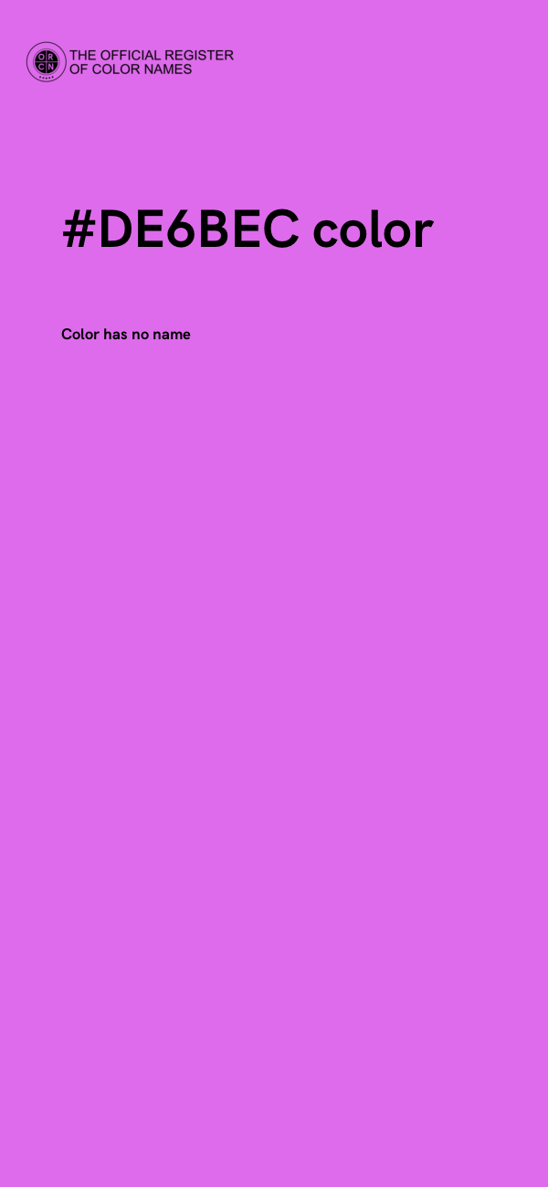 #DE6BEC color image