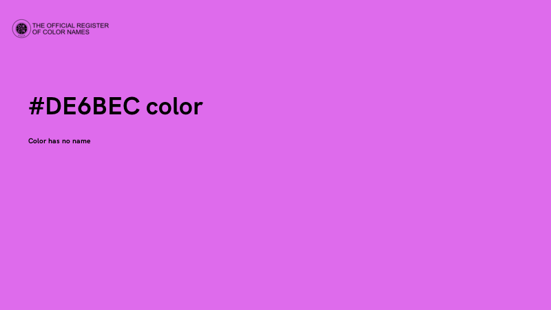 #DE6BEC color image