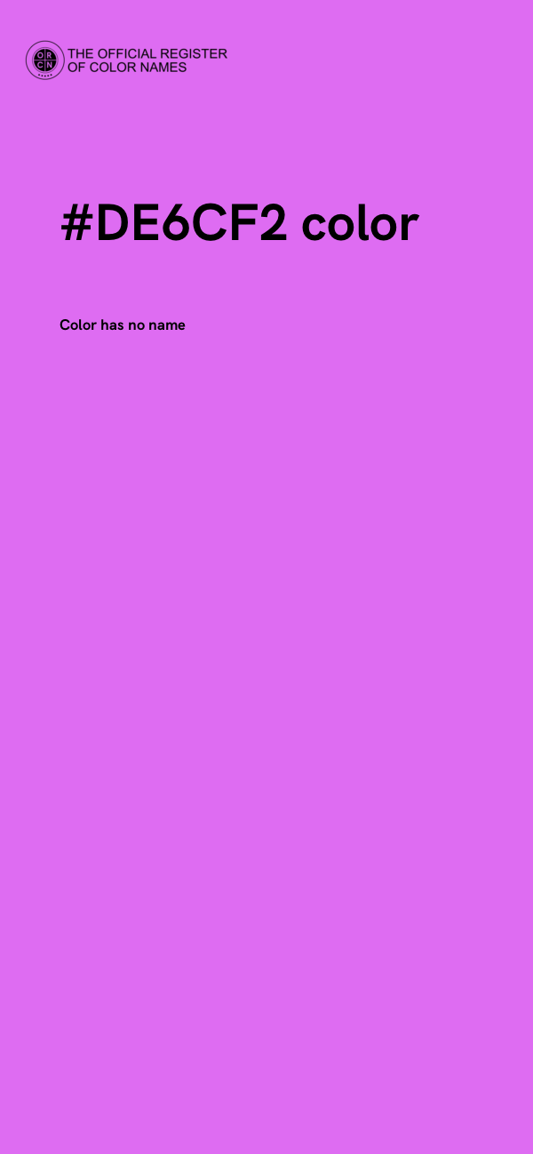 #DE6CF2 color image