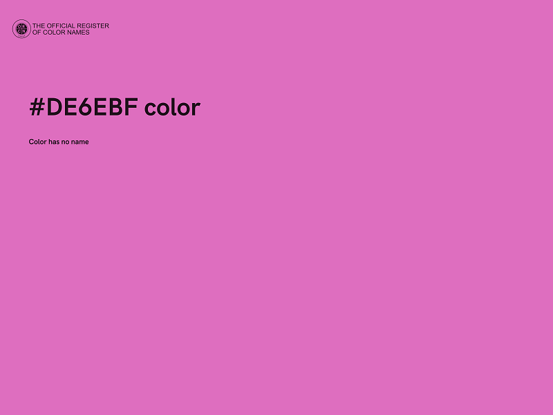 #DE6EBF color image