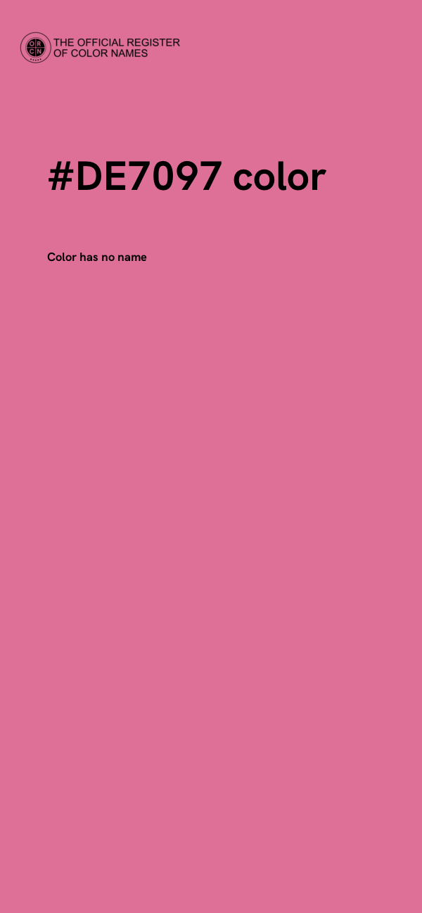 #DE7097 color image