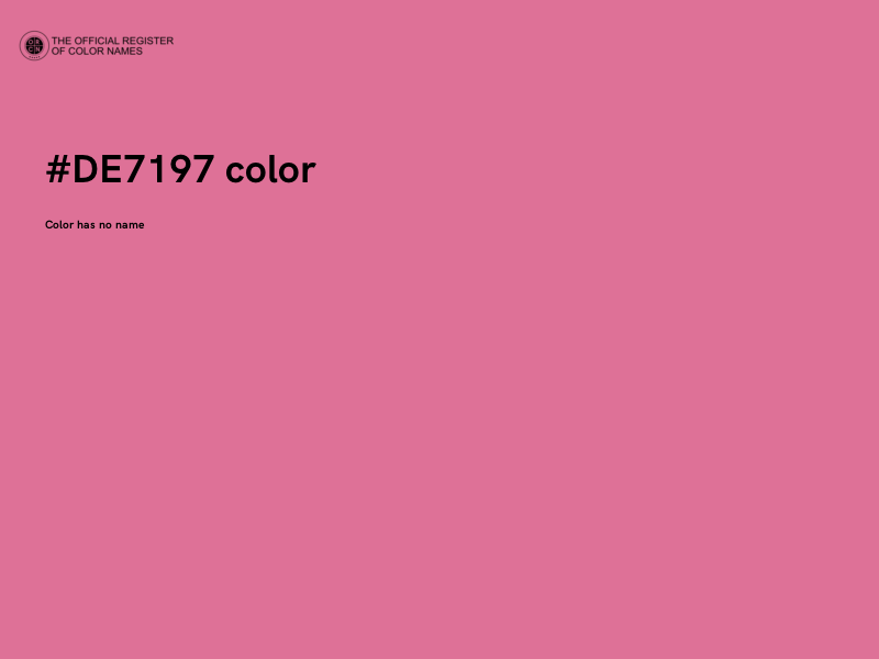 #DE7197 color image