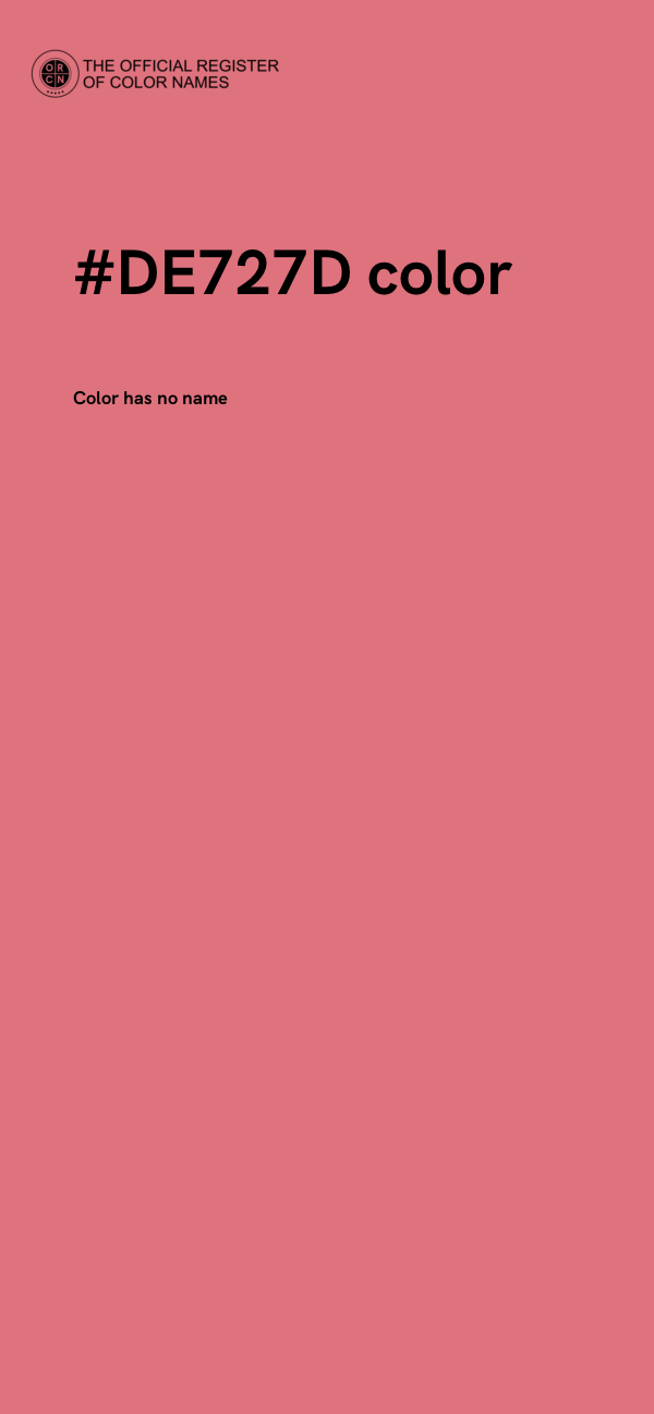 #DE727D color image