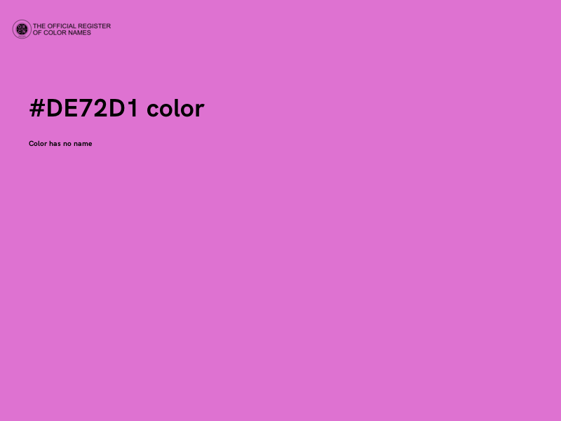 #DE72D1 color image