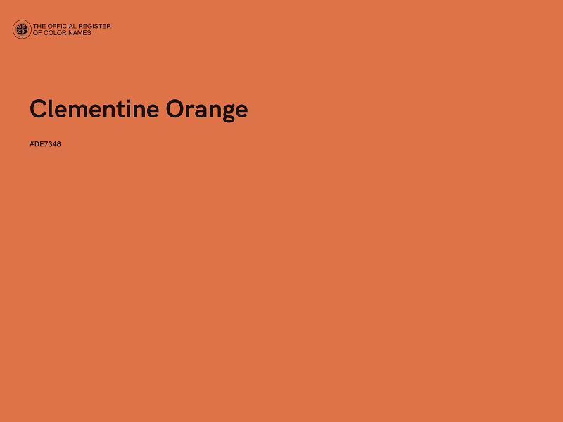 #DE7348 - Clementine Orange color image