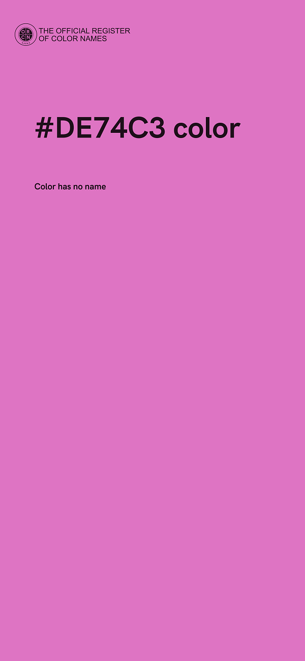 #DE74C3 color image