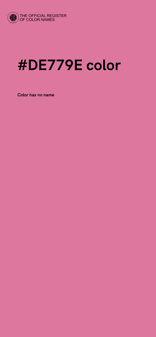 #DE779E color image