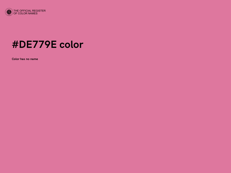 #DE779E color image