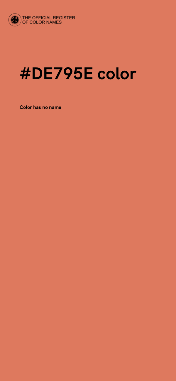 #DE795E color image