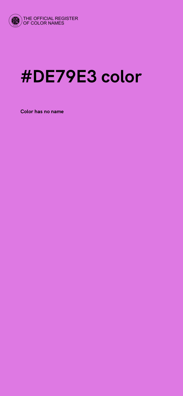 #DE79E3 color image