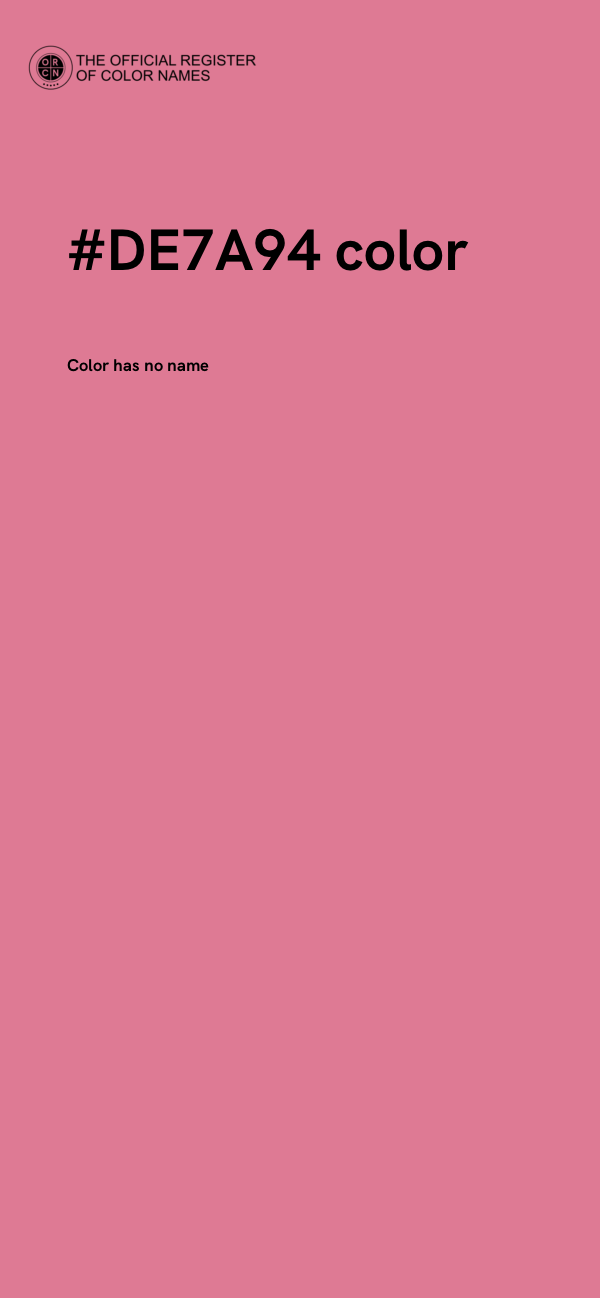 #DE7A94 color image