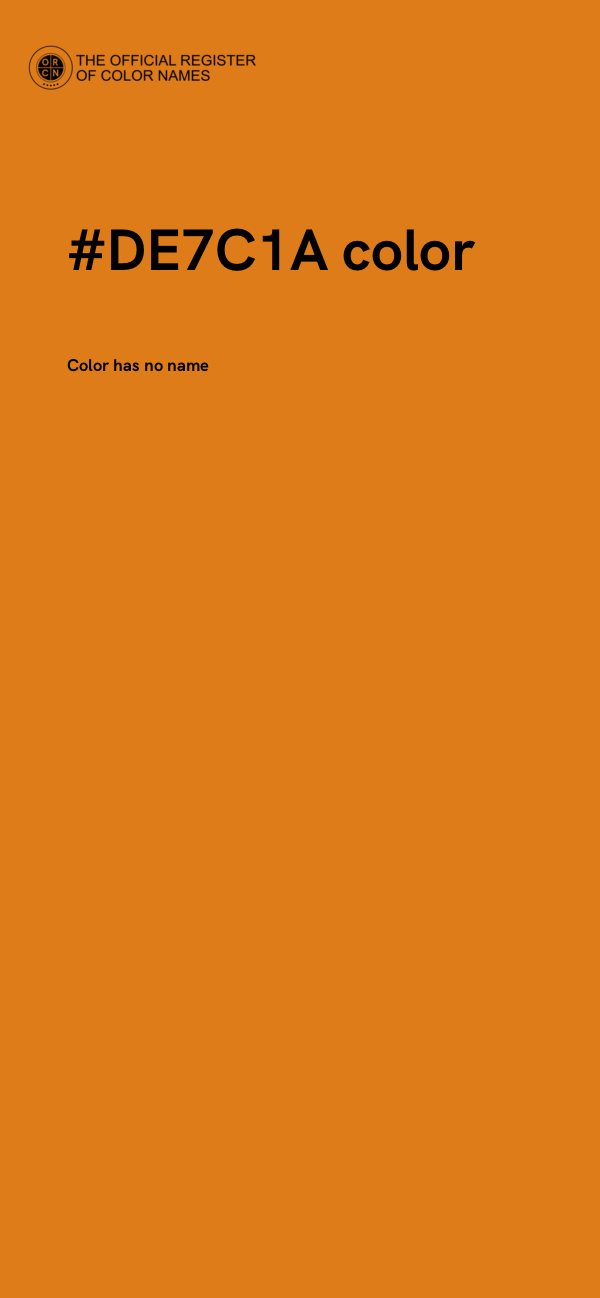 #DE7C1A color image