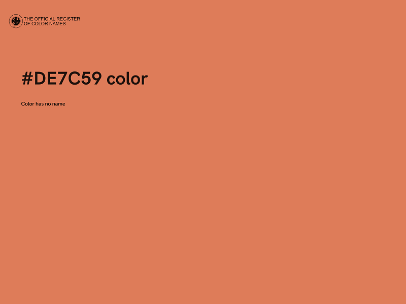 #DE7C59 color image