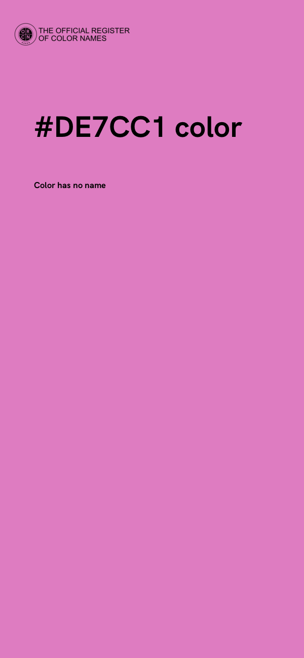 #DE7CC1 color image