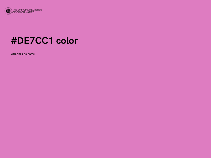 #DE7CC1 color image